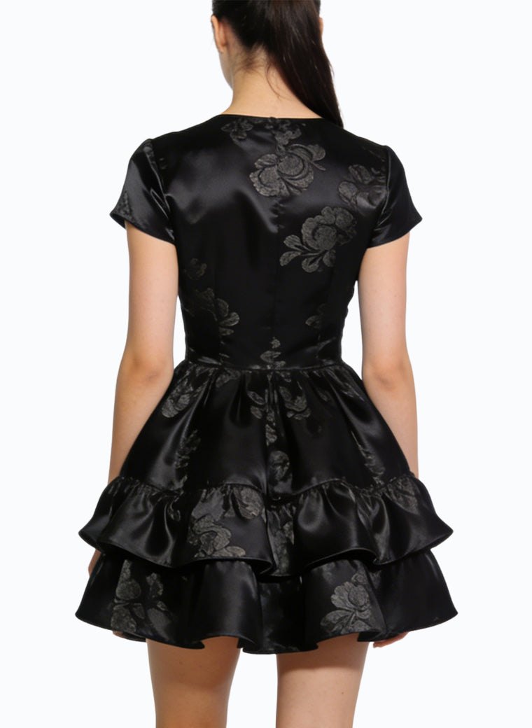 Retro Jacquard Elegant Dress for Women