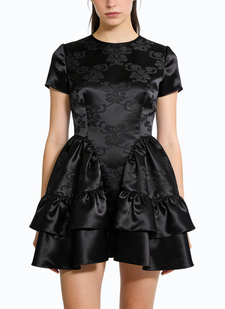 Retro Jacquard Elegant Dress for Women
