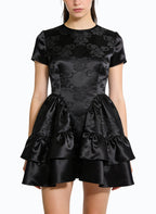 Retro Jacquard Elegant Dress for Women