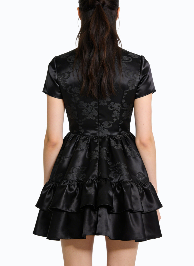 Retro Jacquard Elegant Dress for Women