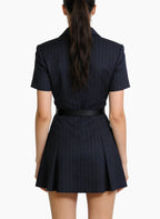Suit Collar Dress for Women's Minimalist Style