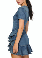 V-Neck Retro Casual Dress for Women