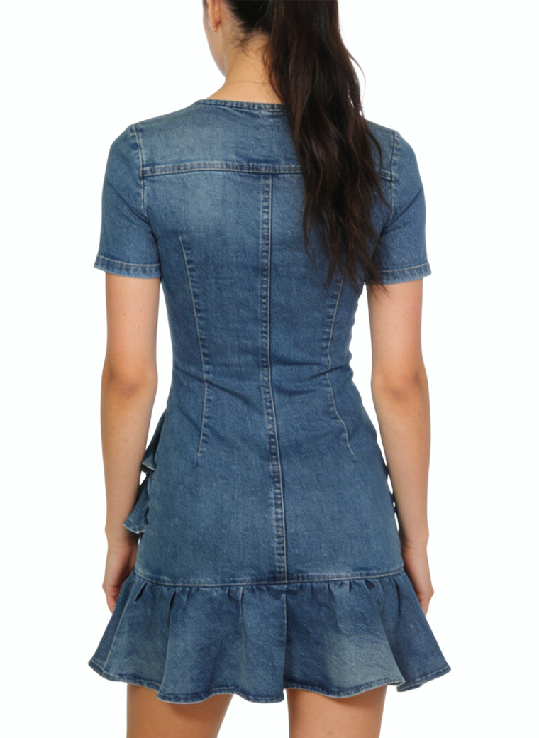 V-Neck Retro Casual Dress for Women