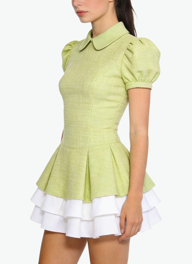 Gentle Layered Skirt Dress for Women
