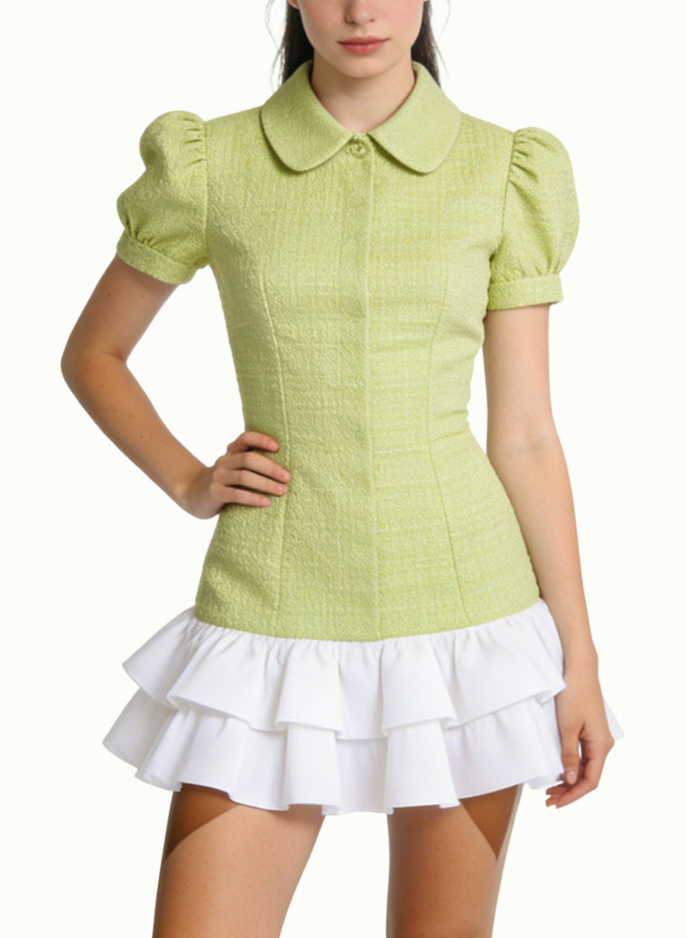 Fresh Schoolgirl Style Dress for Women