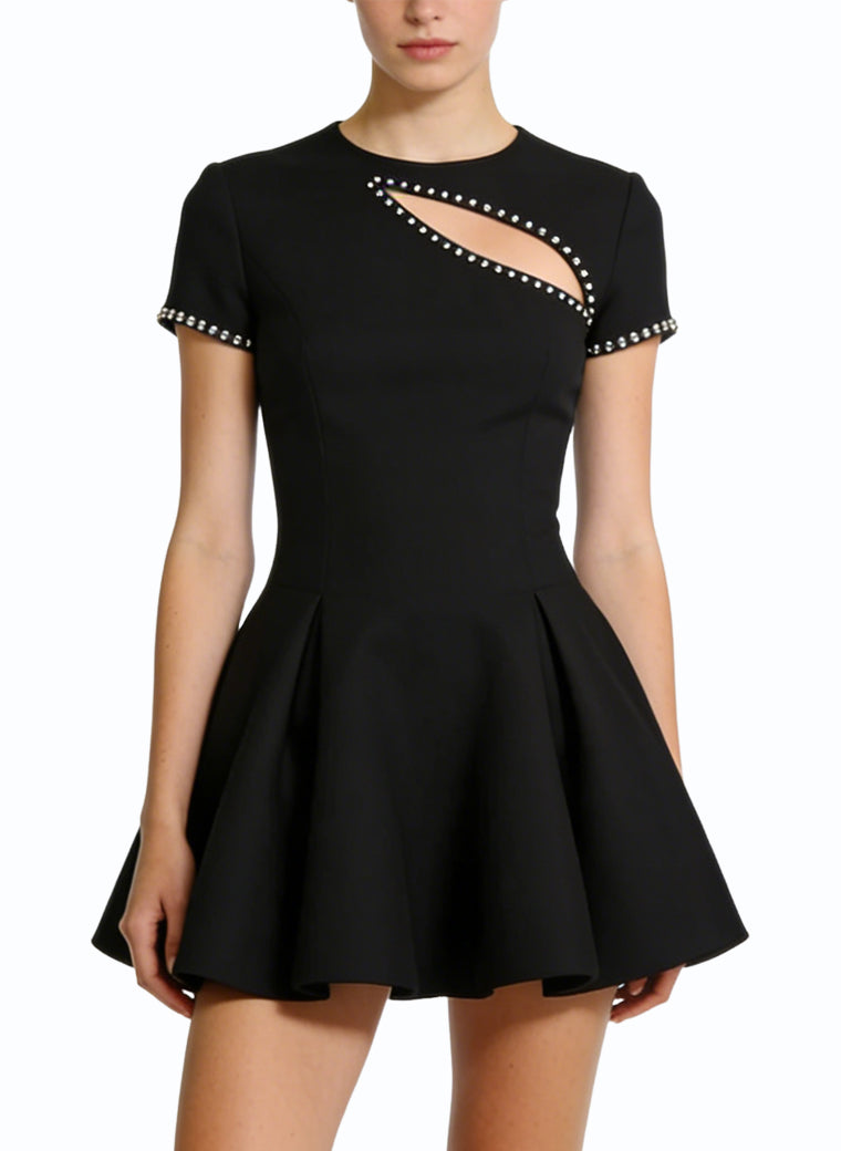 Fashionable Round Neck Short Sleeve Casual Dress
