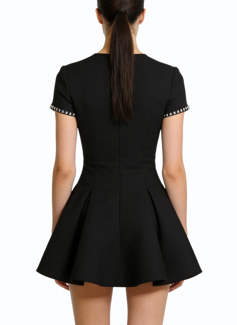 Fashionable Round Neck Short Sleeve Casual Dress
