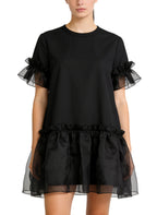 Round Neck Dress Sweet and Cool Style Short Skirt