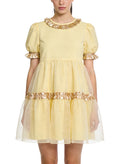 Retro Waist-Cinching Cake Dress Casual Dress