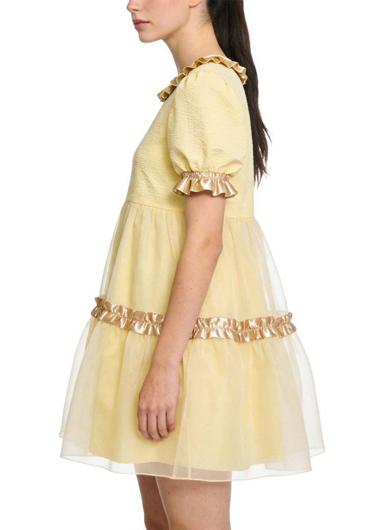 Retro Waist-Cinching Cake Dress Casual Dress