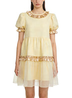 Retro Waist-Cinching Cake Dress Casual Dress