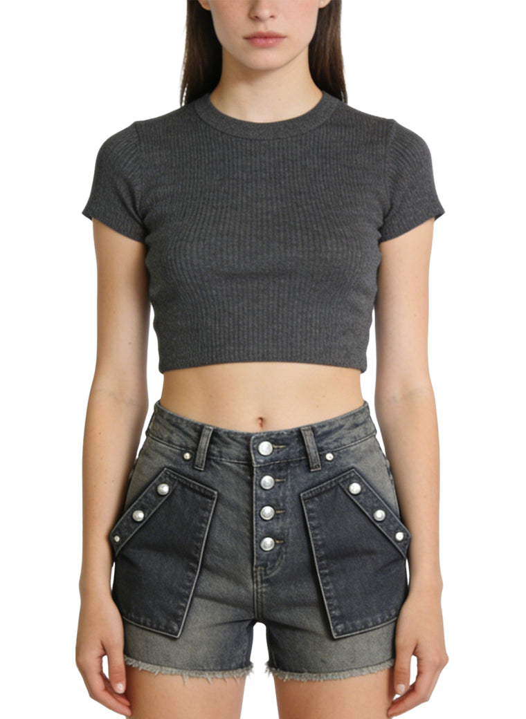Women's Distressed Trendy Denim Shorts