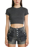 Women's Distressed Trendy Denim Shorts