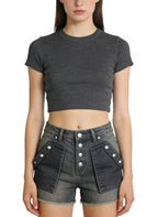 Women's Distressed Trendy Denim Shorts
