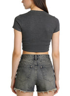 Women's Distressed Trendy Denim Shorts
