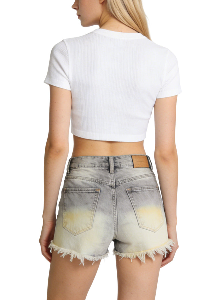 Ripped Denim Shorts - Street Style & Cool
