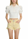 Washed Versatile Basic Denim Shorts