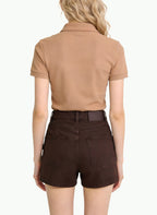 Cargo Denim Shorts with Large Pockets