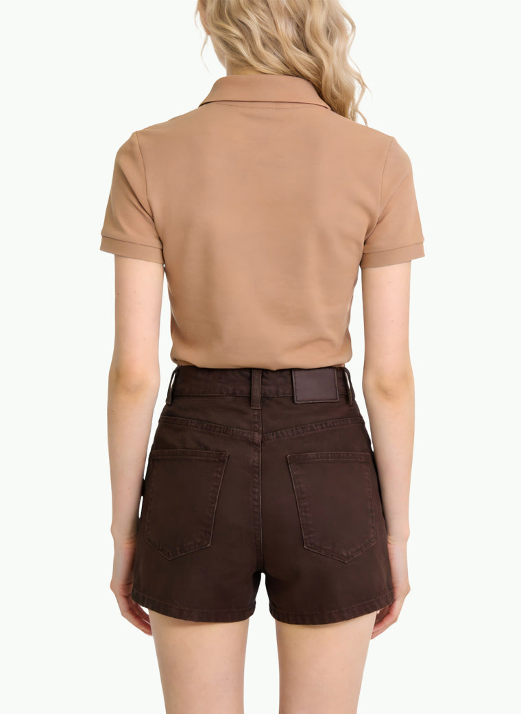 Cargo Denim Shorts with Large Pockets