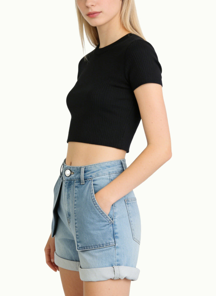 Denim Shorts Commuting Essentials