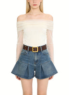 Fashionable Basic Denim Shorts
