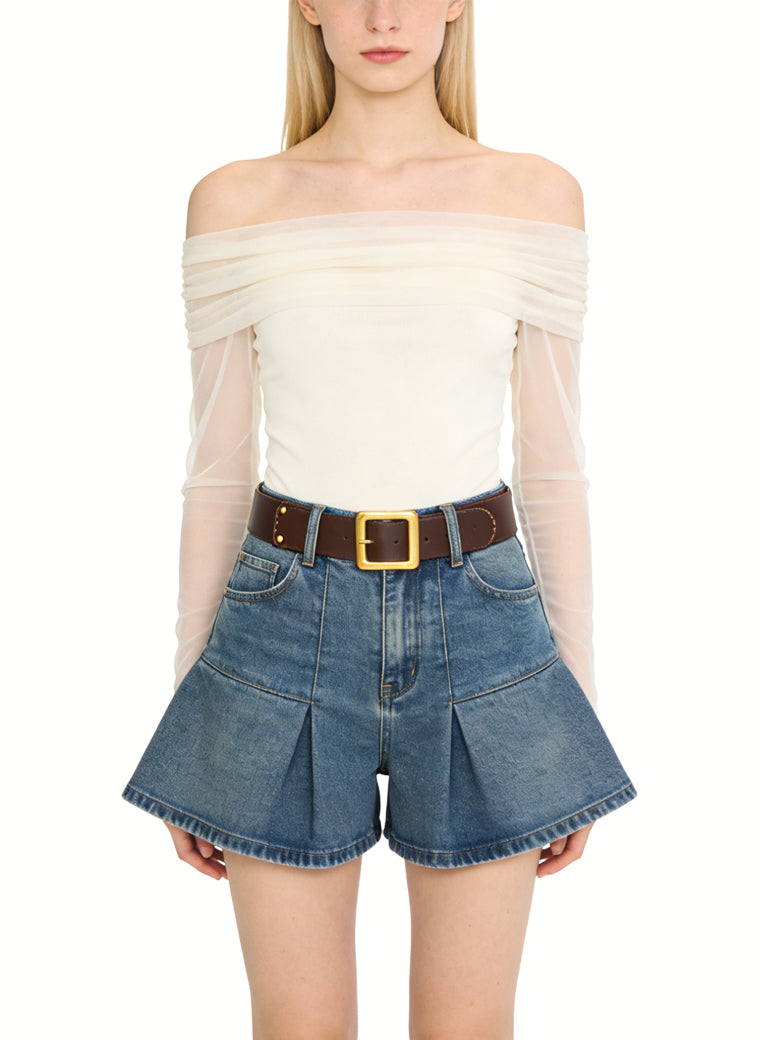 Fashionable Basic Denim Shorts