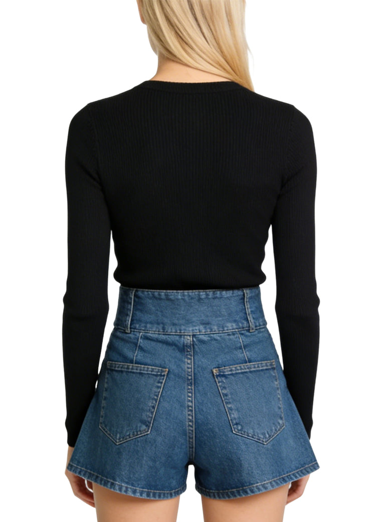 High-Waisted Trendy & Unique Denim Shorts