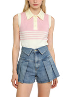 High-Waisted Fresh Denim Shorts