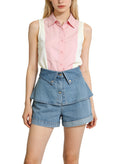 Retro Style Denim Shorts