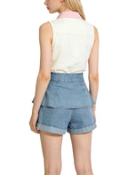 Retro Style Denim Shorts