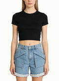 Women's Simple Basic Denim Shorts