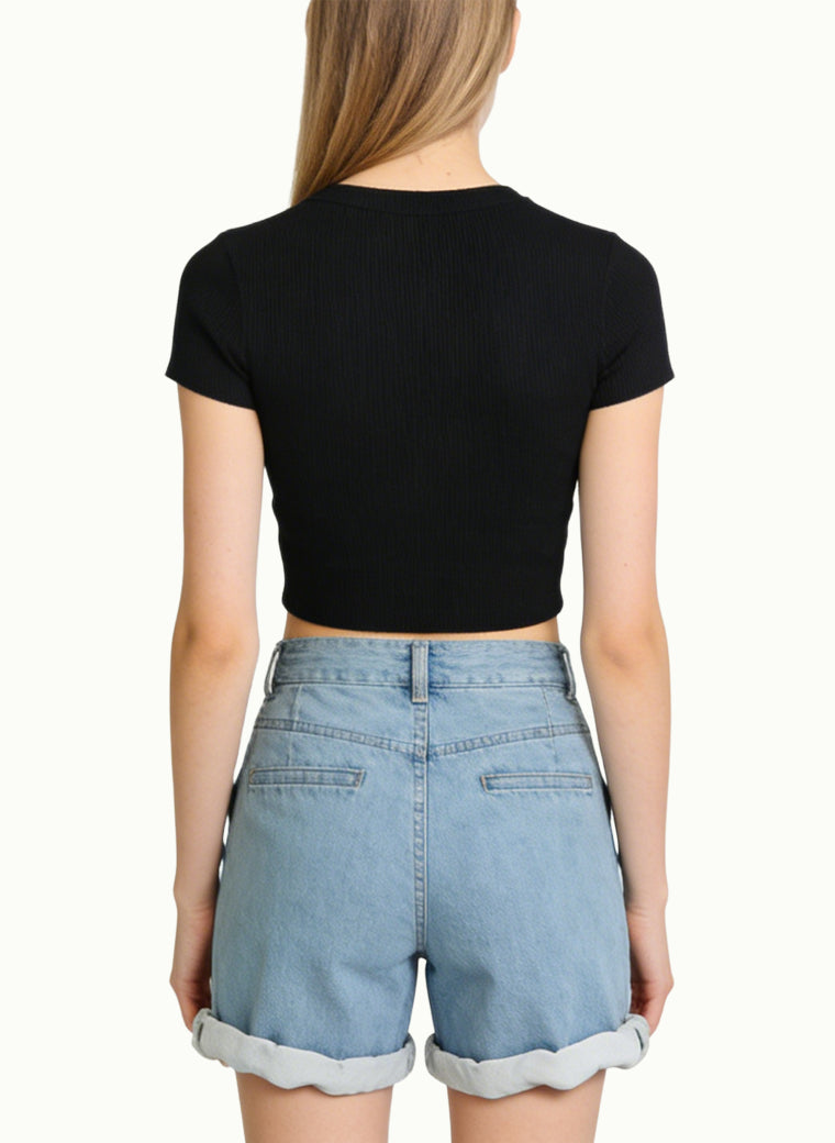 Women's Simple Basic Denim Shorts