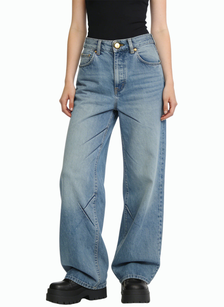 Women's Loose-fit High-waist Wide-leg Jeans