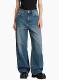 Women's Casual High-waist Wide-leg Jeans