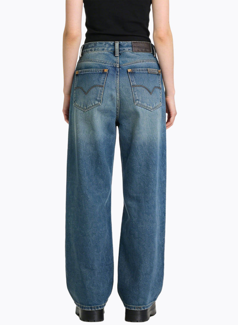Women's Casual High-waist Wide-leg Jeans