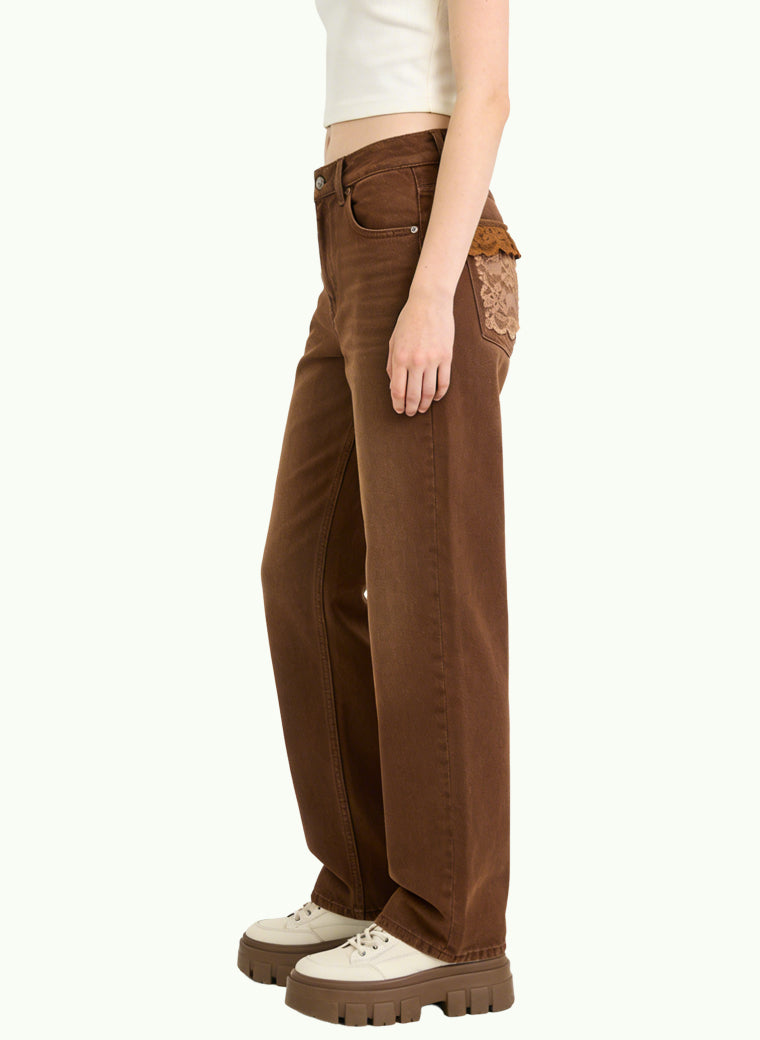 Women's Minimalist High-waist Straight-leg Jeans