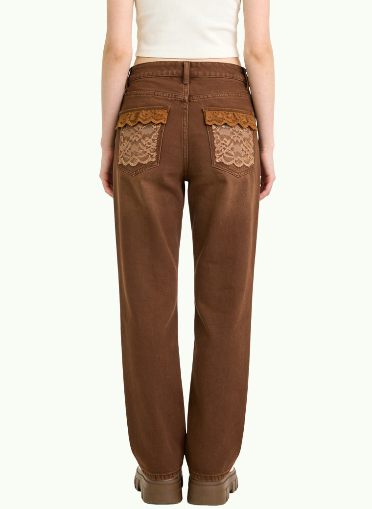 Women's Minimalist High-waist Straight-leg Jeans