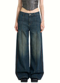 Women's Fashion High-waist Wide-leg Jeans