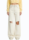Women's Vintage Destroyed Baggy High-waist Jeans