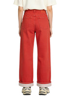 Women's Solid-color High-waist Wide-leg Jeans