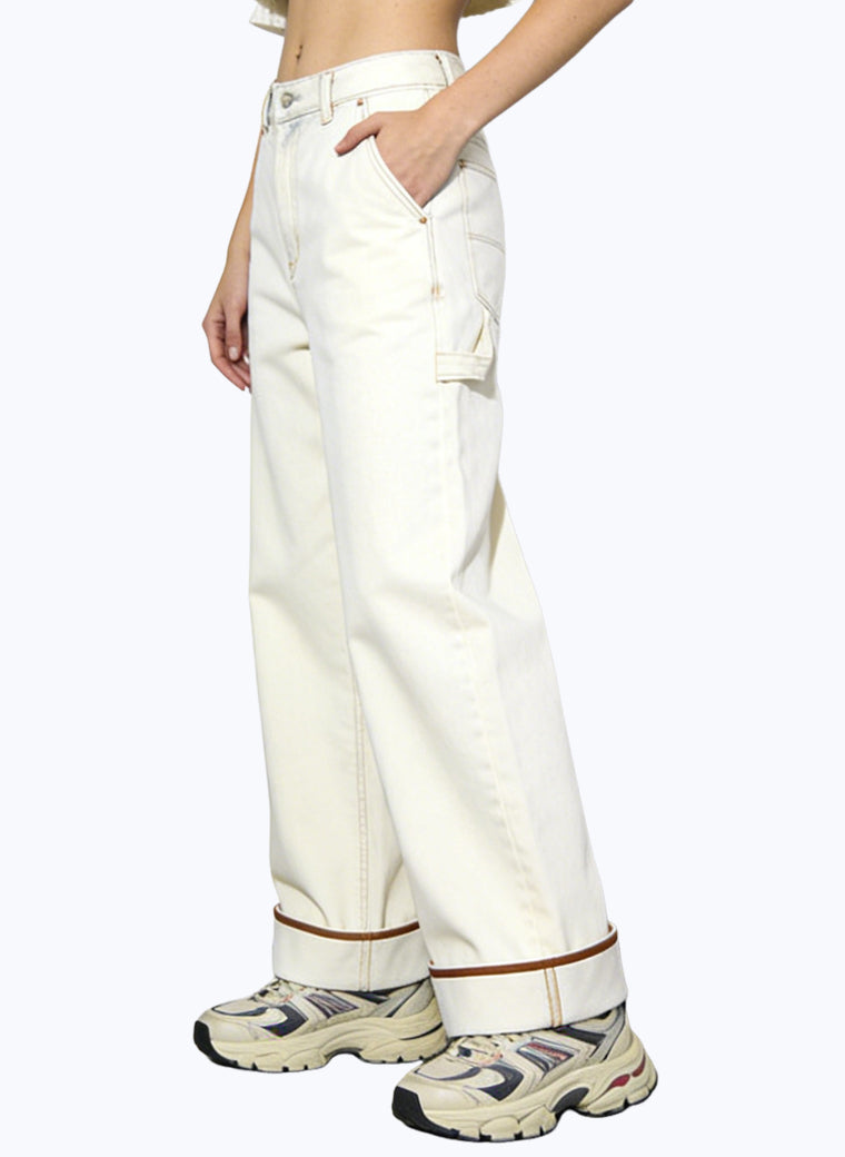 Women's Minimalist High-waist Wide-leg Jeans