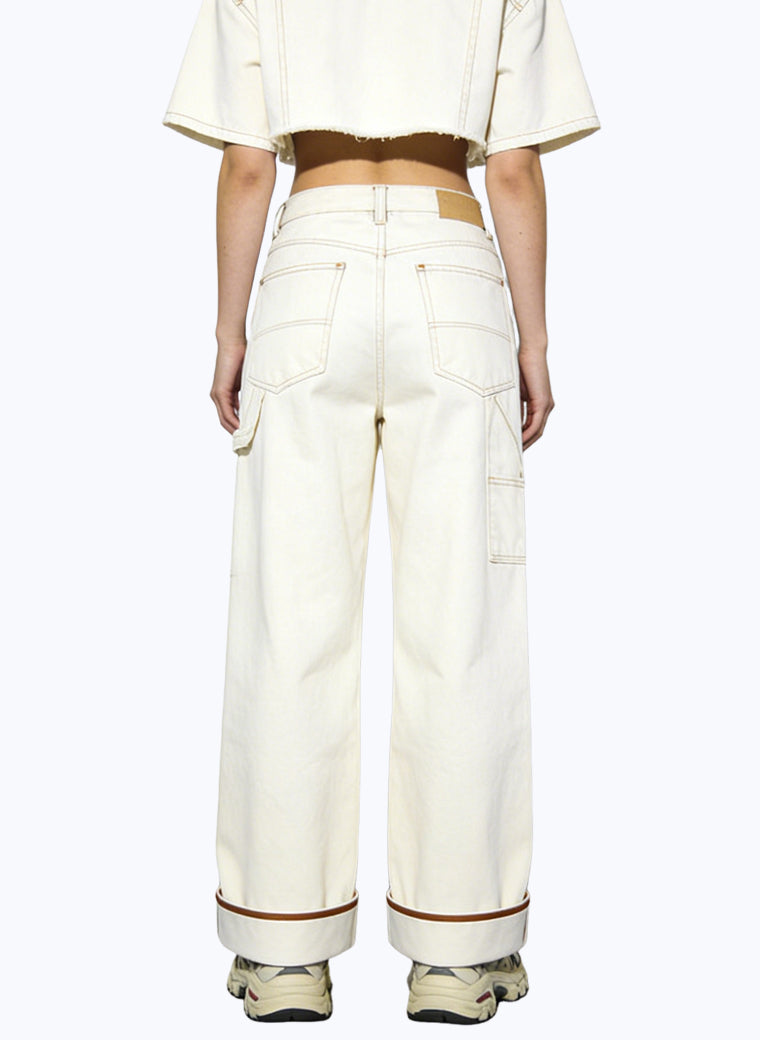 Women's Minimalist High-waist Wide-leg Jeans