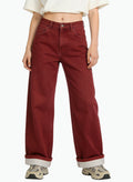 Women's Solid-color Comfortable Wide-leg Jeans