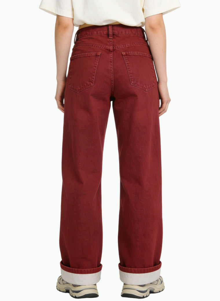 Women's Solid-color Comfortable Wide-leg Jeans