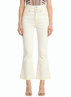 Women's High-waist Cropped Flared Jeans