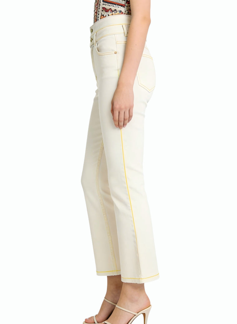 Women's High-waist Cropped Flared Jeans