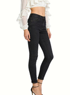 Women's High-waist Skinny Straight-leg Jeans