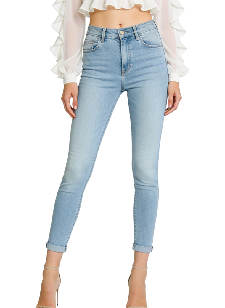 Women's Classic High-waist Straight-leg Jeans