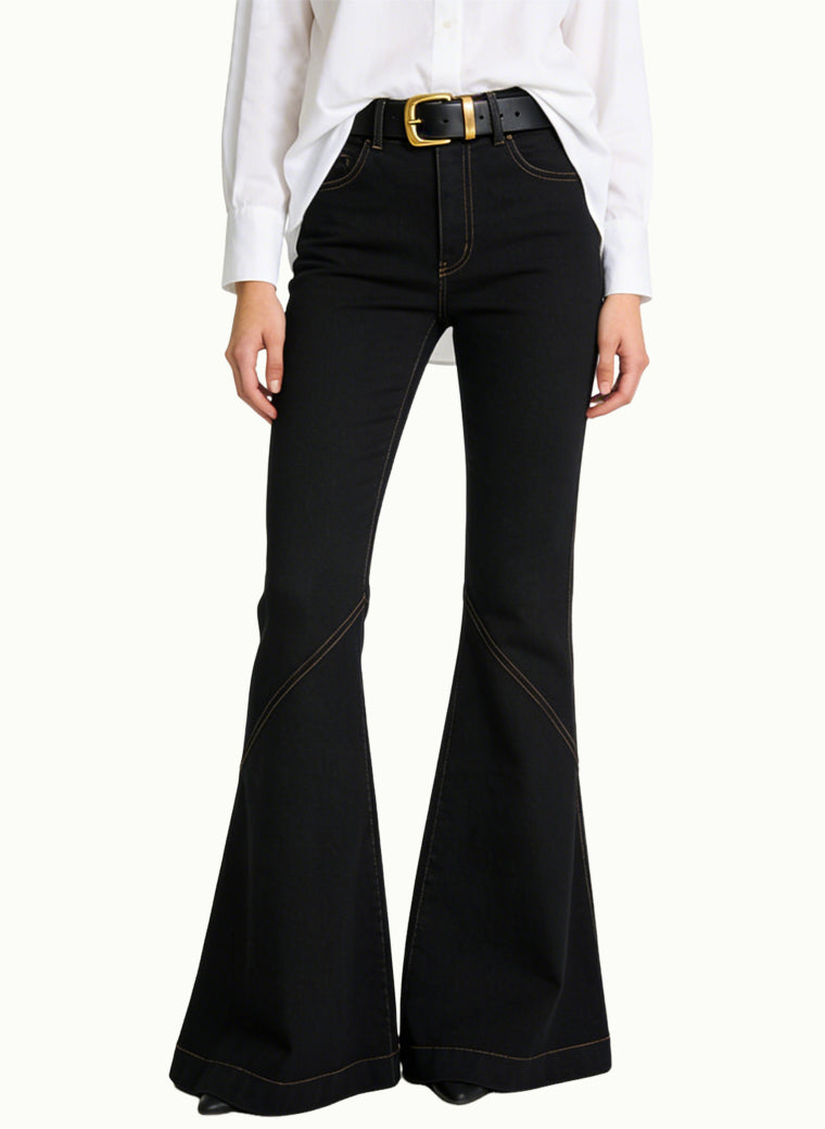 Women's  Minimalist Flared Wide-leg Jeans