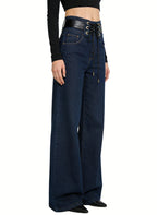 Women's Retro High-waist Flared Jeans